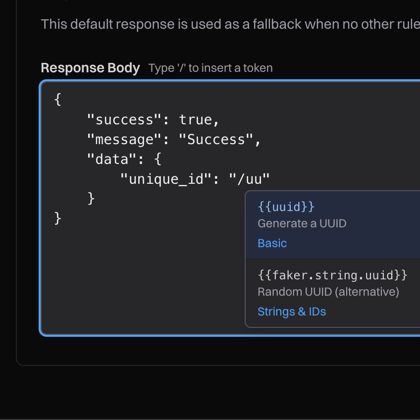 JSON Support demo screenshot