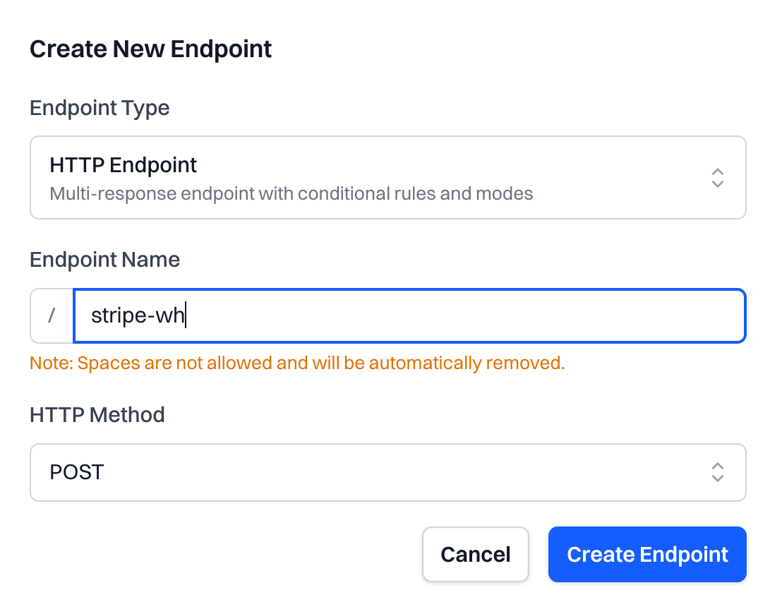 Create your endpoint